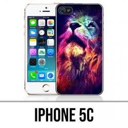Coque iPhone 5C - Lion Galaxie