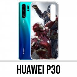 Custodia Huawei P30 - Capitan America contro Iron Man Avengers