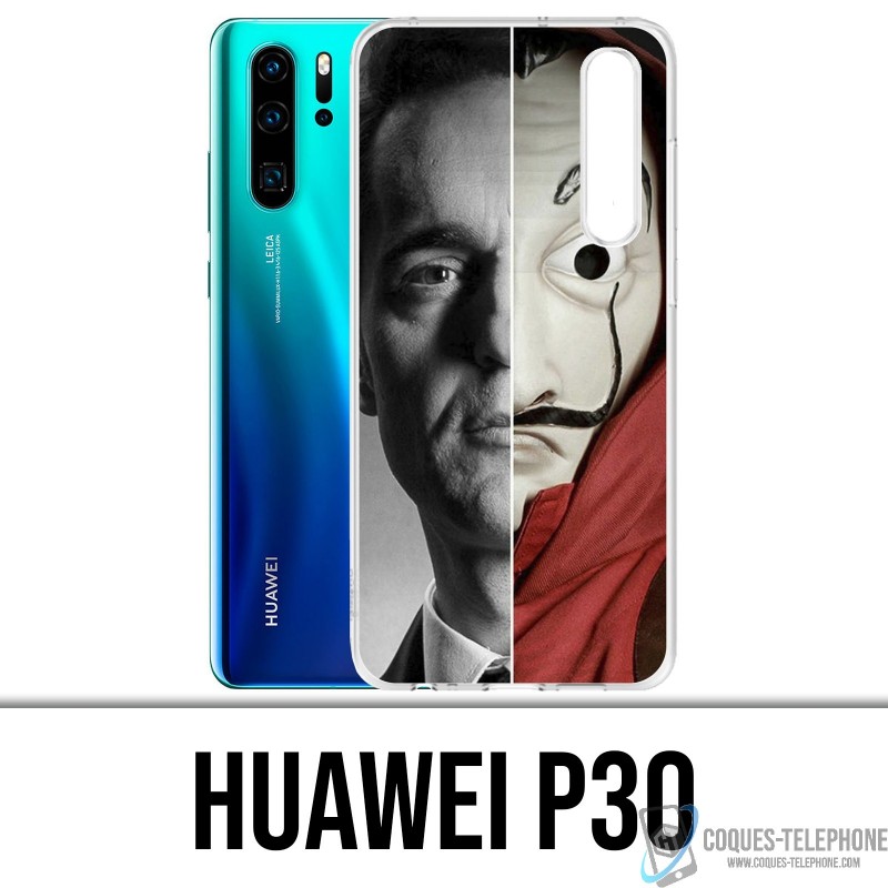 Coque Huawei P30 - Casa De Papel Berlin Masque Split