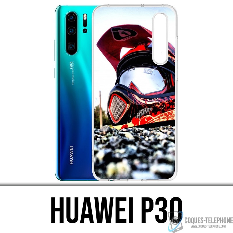 Huawei P30 Custodia - Casco Moto Cross