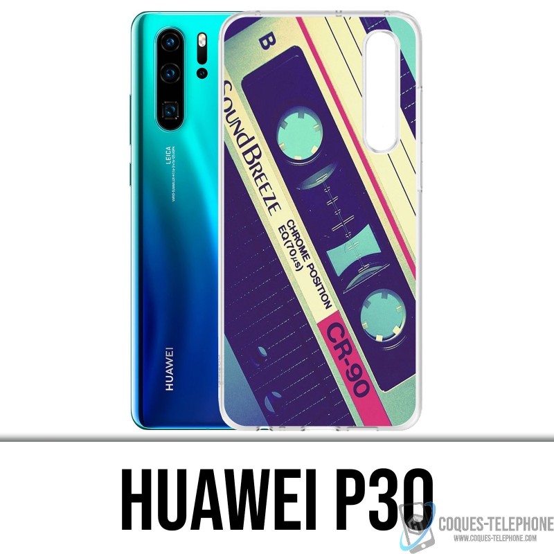Huawei P30 Custodia - Audio Cassette Sound Breeze