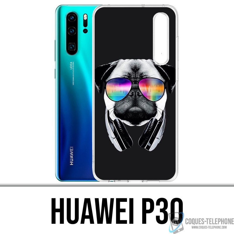 Case Huawei P30 - Pug Dog Dj