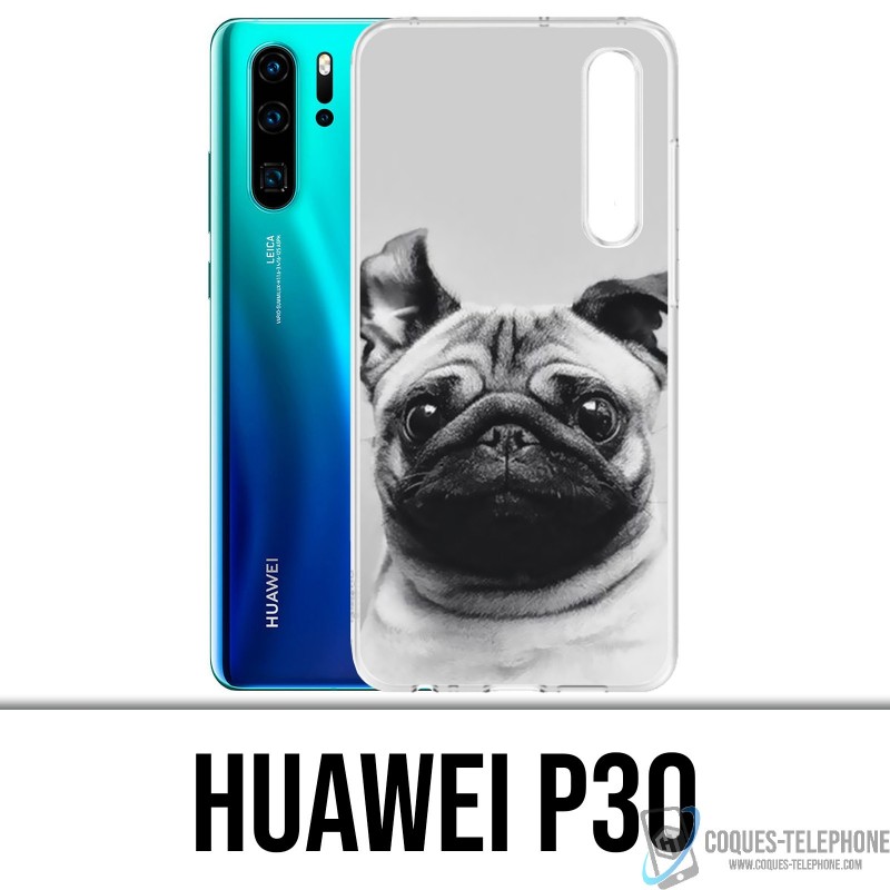 Huawei Custodia P30 - Pug Ear Dog