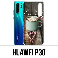 Huawei P30 Funda - Malvavisco de chocolate caliente