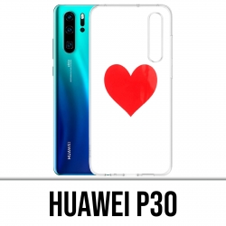 Huawei P30 Case - Rotes Herz