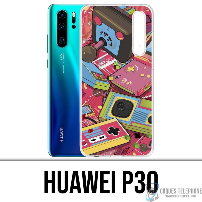 Custodia Huawei P30 - Retro Vintage Console
