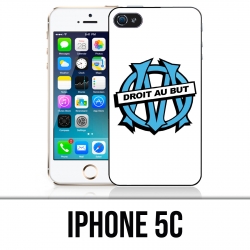 Coque iPhone 5C - Logo Om Marseille Droit Au But