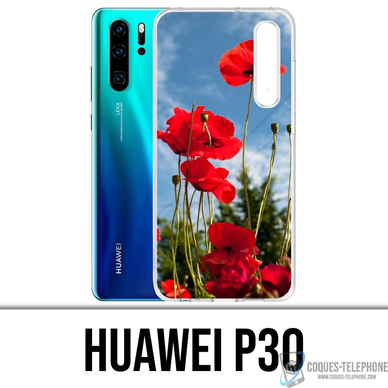 Huawei Case P30 - Poppies 1