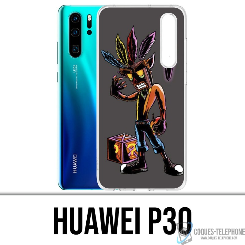 Coque Huawei P30 - Crash Bandicoot Masque