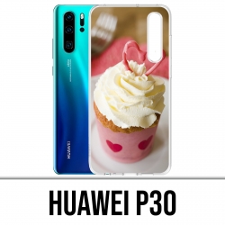 Coque Huawei P30 - Cupcake Rose