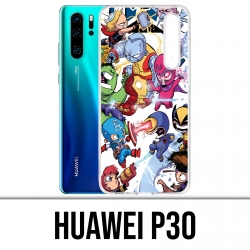 Case Huawei P30 - Cute Marvel Heroes