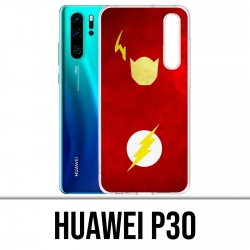 Huawei P30 Custodia - Dc Comics Flash Art Design