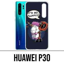 Coque Huawei P30 - Deadpool Fluffy Licorne