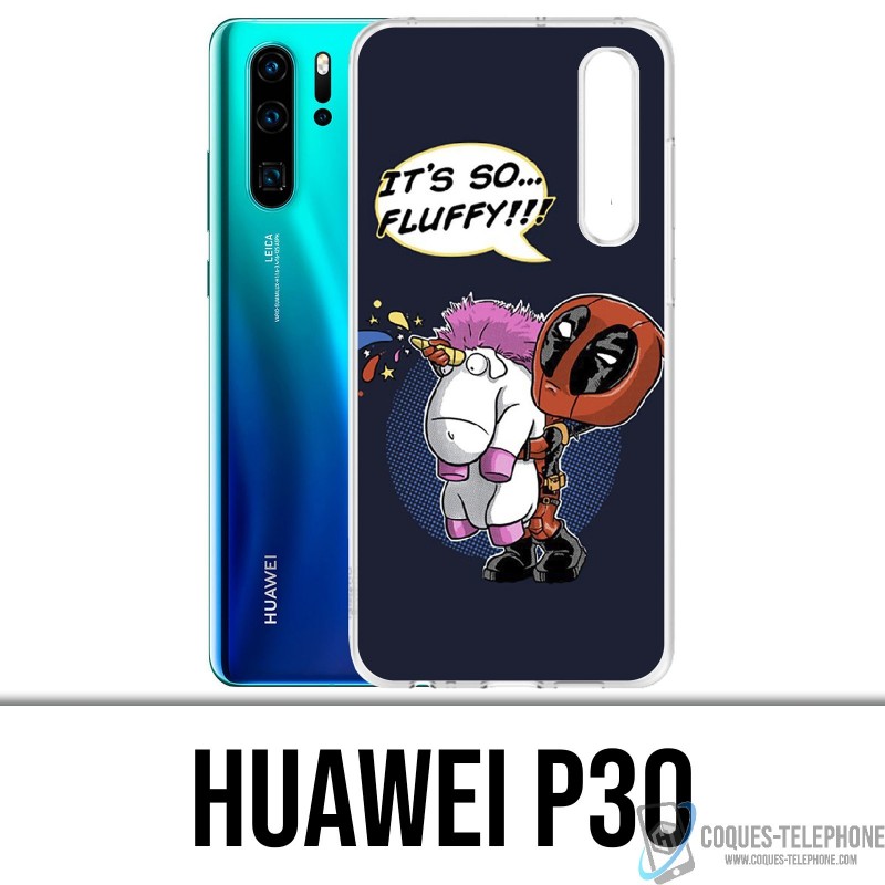 Custodia Huawei P30 - Deadpool Fluffy Unicorn