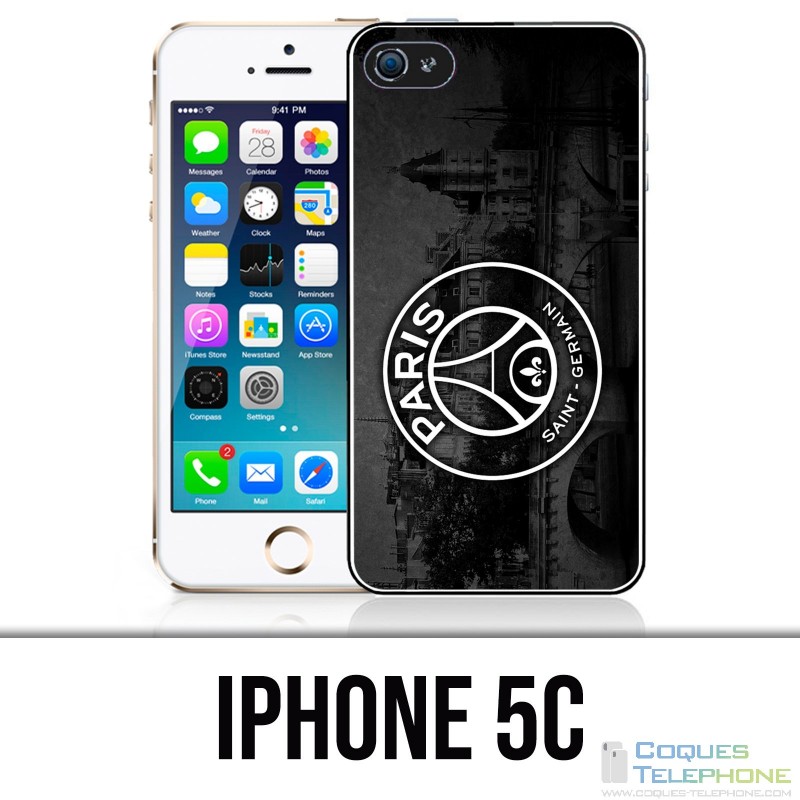 IPhone 5C Case - Logo Psg Black Background