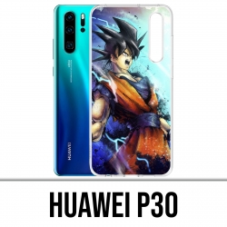 Huawei P30 Custodia - Dragon Ball Goku Color