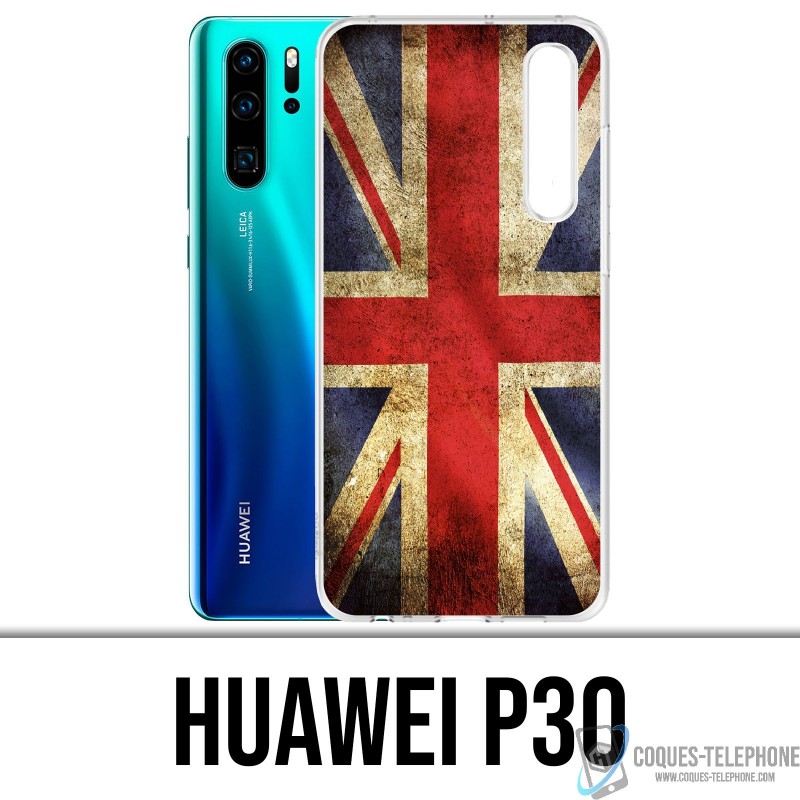 Huawei Custodia P30 - Bandiera Vintage Uk