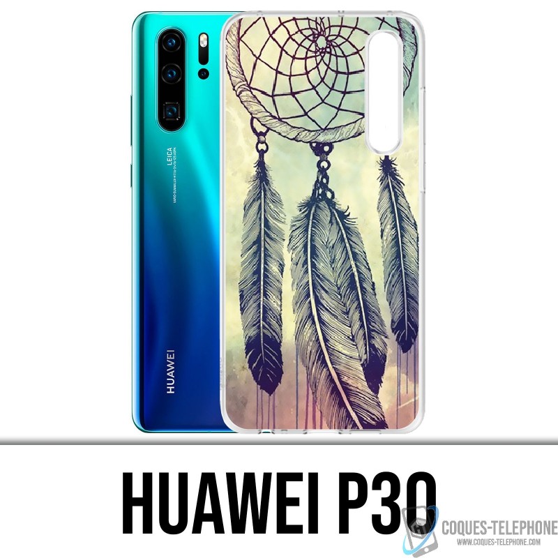 Funda Huawei P30 - Plumas de atrapasueños