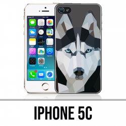 IPhone 5C Case - Husky Origami Wolf