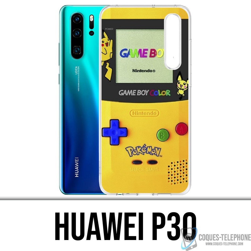 Coque Huawei P30 - Game Boy Color Pikachu Jaune Pokémon