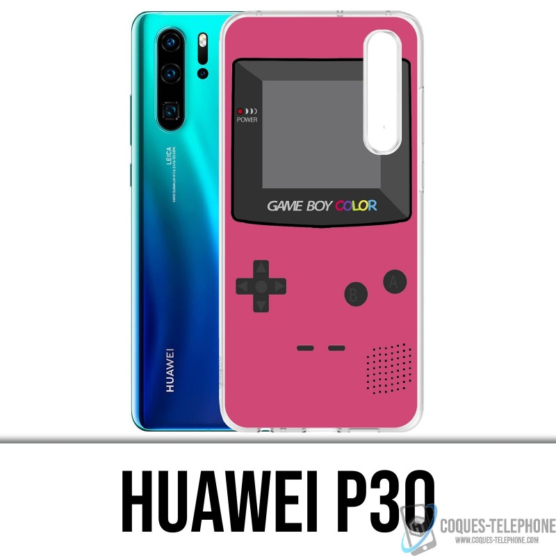 Coque Huawei P30 - Game Boy Color Rose
