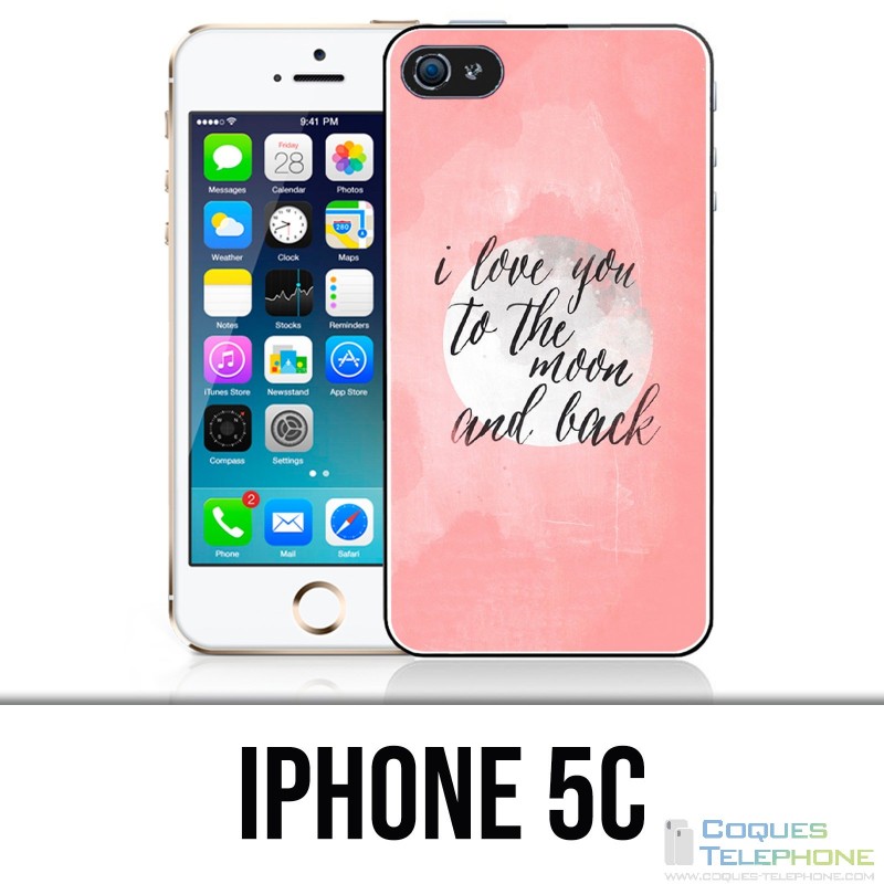 IPhone 5C Case - Love Message Moon Back