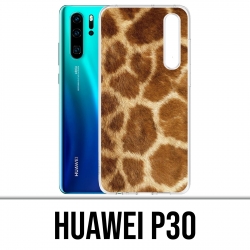 Huawei P30 Custodia - Giraffa in pelliccia