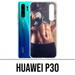 Huawei P30 Case - Mädchen Muskulatur
