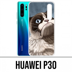 Case Huawei P30 - Grumpy Cat