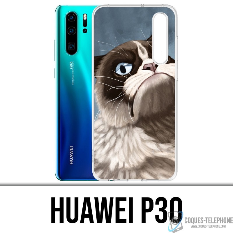 Coque Huawei P30 - Grumpy Cat