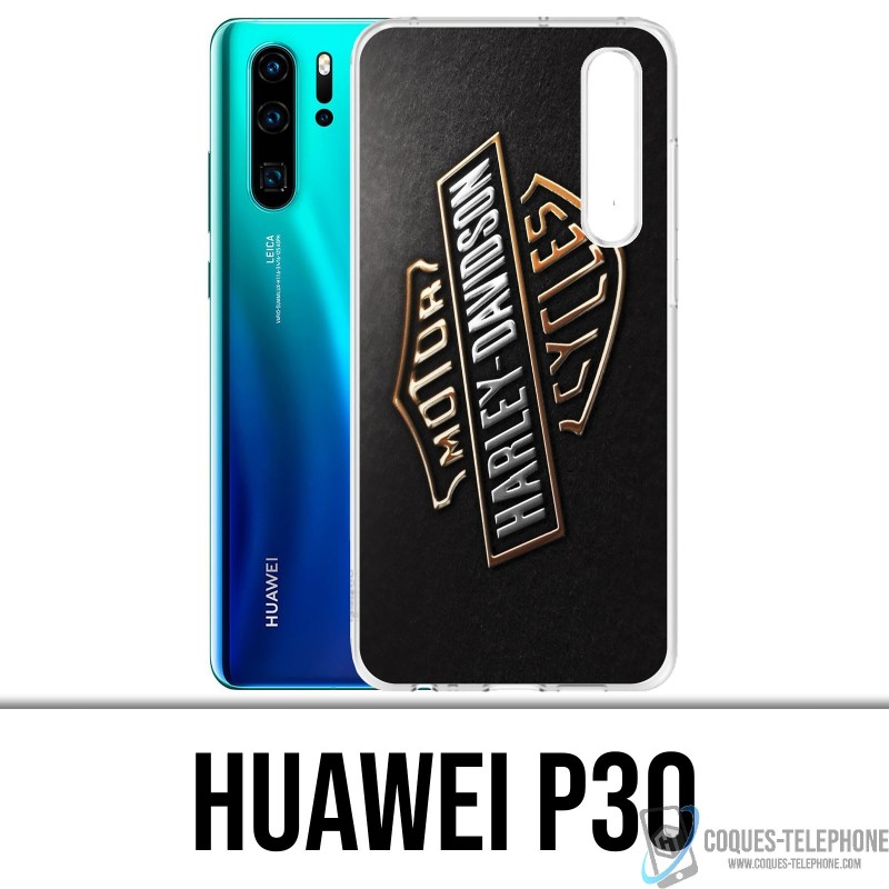 Huawei P30 Custodia - Logo Harley Davidson