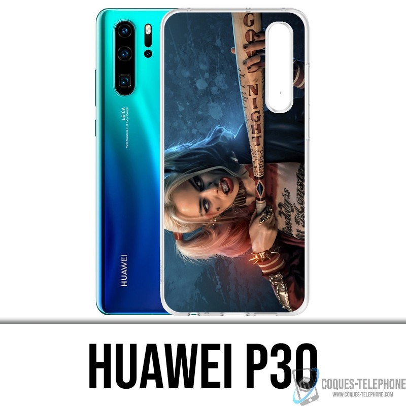 Case Huawei P30 - Harley-Quinn-Batte