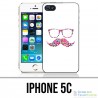IPhone 5C case - Mustache glasses