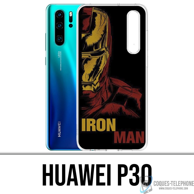 Huawei P30 Custodia - Iron Man Comics
