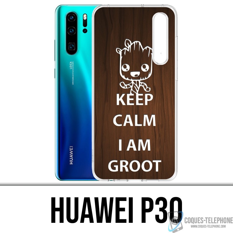 Case Huawei P30 - Keep Calm Groot