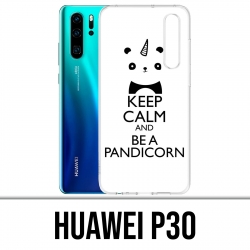 Custodia Huawei P30 - Mantenere la calma Pandicorno Panda Unicorno Unicorno