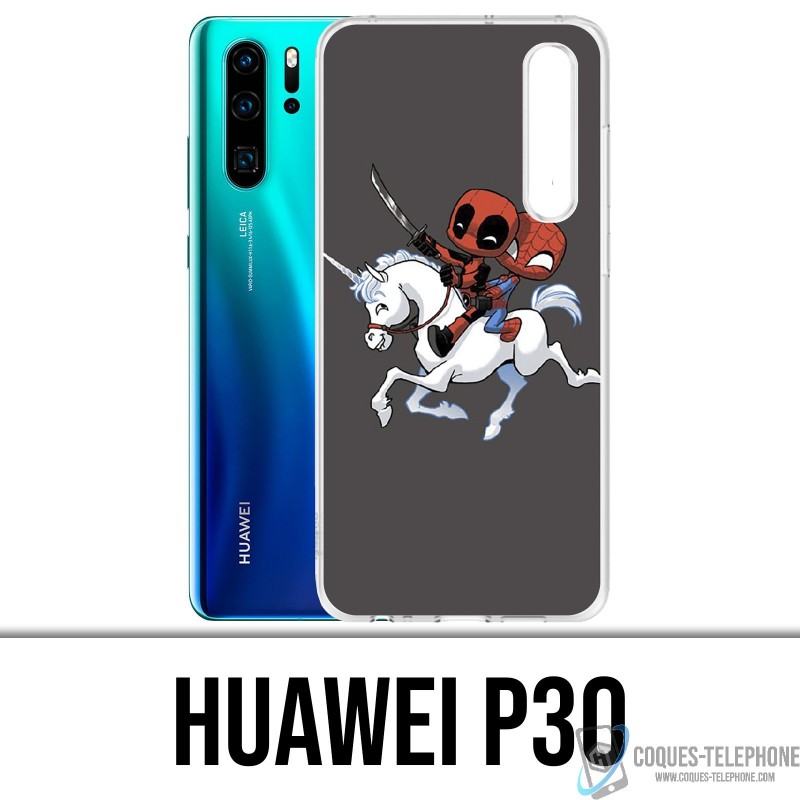 Case Huawei P30 - Unicorn Deadpool Spiderman