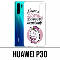 Case Huawei P30 - Einhörner