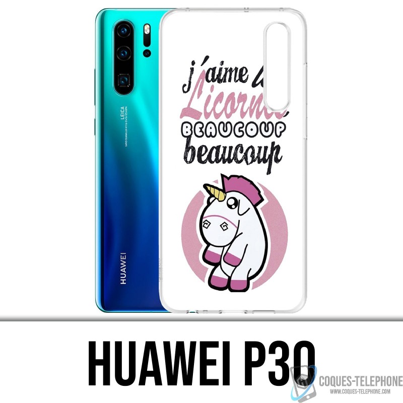 Case Huawei P30 - Unicorns