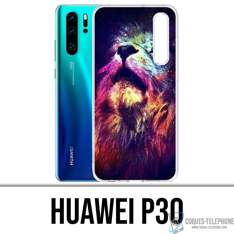 Huawei P30 Custodia - Lion Galaxy