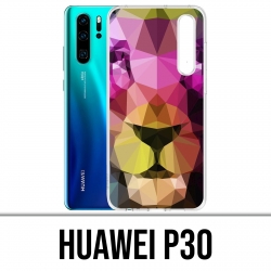 Huawei P30 Custodia - Leone geometrico