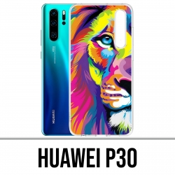 Coque Huawei P30 - Lion Multicolore