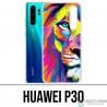 Huawei P30 Case - Bunter Löwe