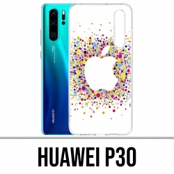 Estuche Huawei P30 - Logotipo de manzana multicolor