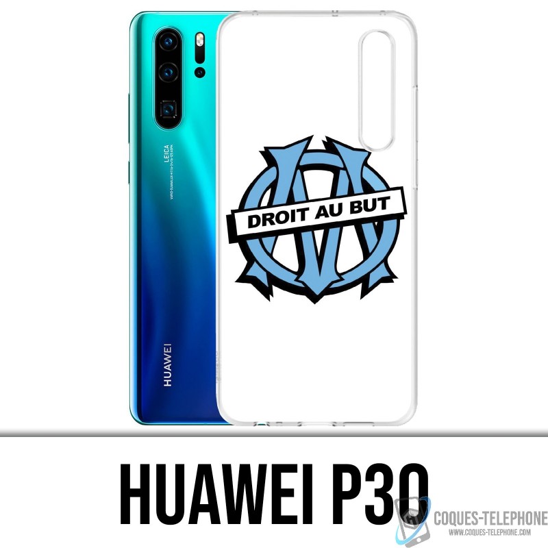 Case Huawei P30 - Logo Om Marseille direkt auf den Punkt gebracht