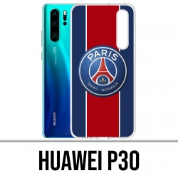 Case Huawei P30 - Psg Neues rotes Band-Logo