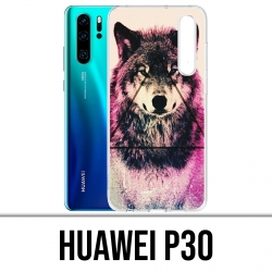 Huawei P30 Custodia - Triangolo del Lupo