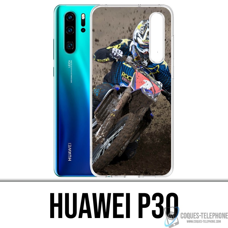 Coque Huawei P30 - Motocross Boue