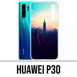 Case Huawei P30 - New Yorker Sonnenaufgang