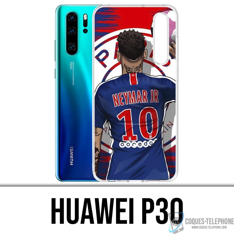 Case Huawei P30 - Neymar Psg Cartoon